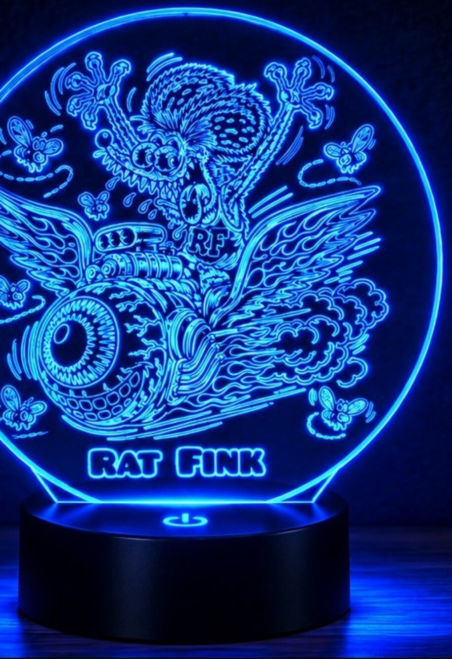 Rat Fink Scoundrel Kustom Kulture Halloween Art Lamp